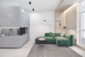 APARTMENT WITH MODERN AND CREATIVE DESIGN