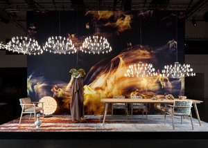 15 conjuntos de mobiliário e iluminação apresentadas pela Moooi em Milão