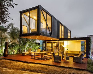 Container house: the new architectural concept.