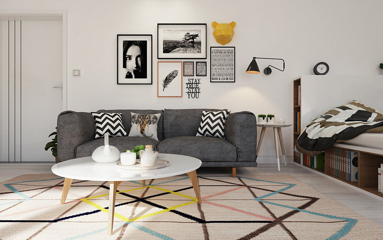 geometric-rug-Scandinavian-grey-couch.jpg