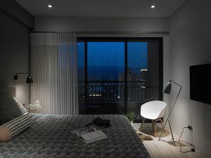 BEDROOM WITH CONTEMPORARY DESIGN