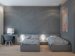 ROOM WITH MODERN DESIGN