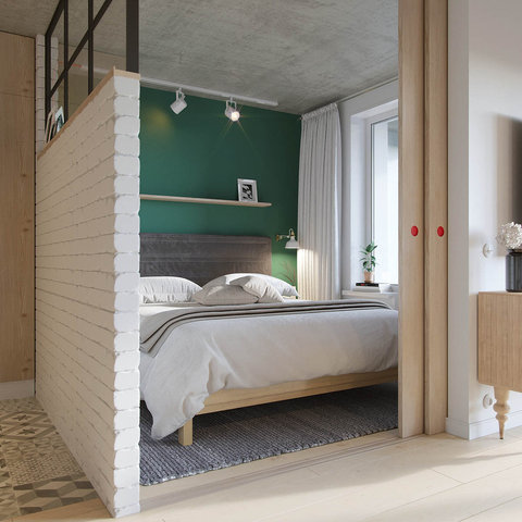 grey-rug-and-headboard-exposed-brick-wall-industrial-bedroom.jpg